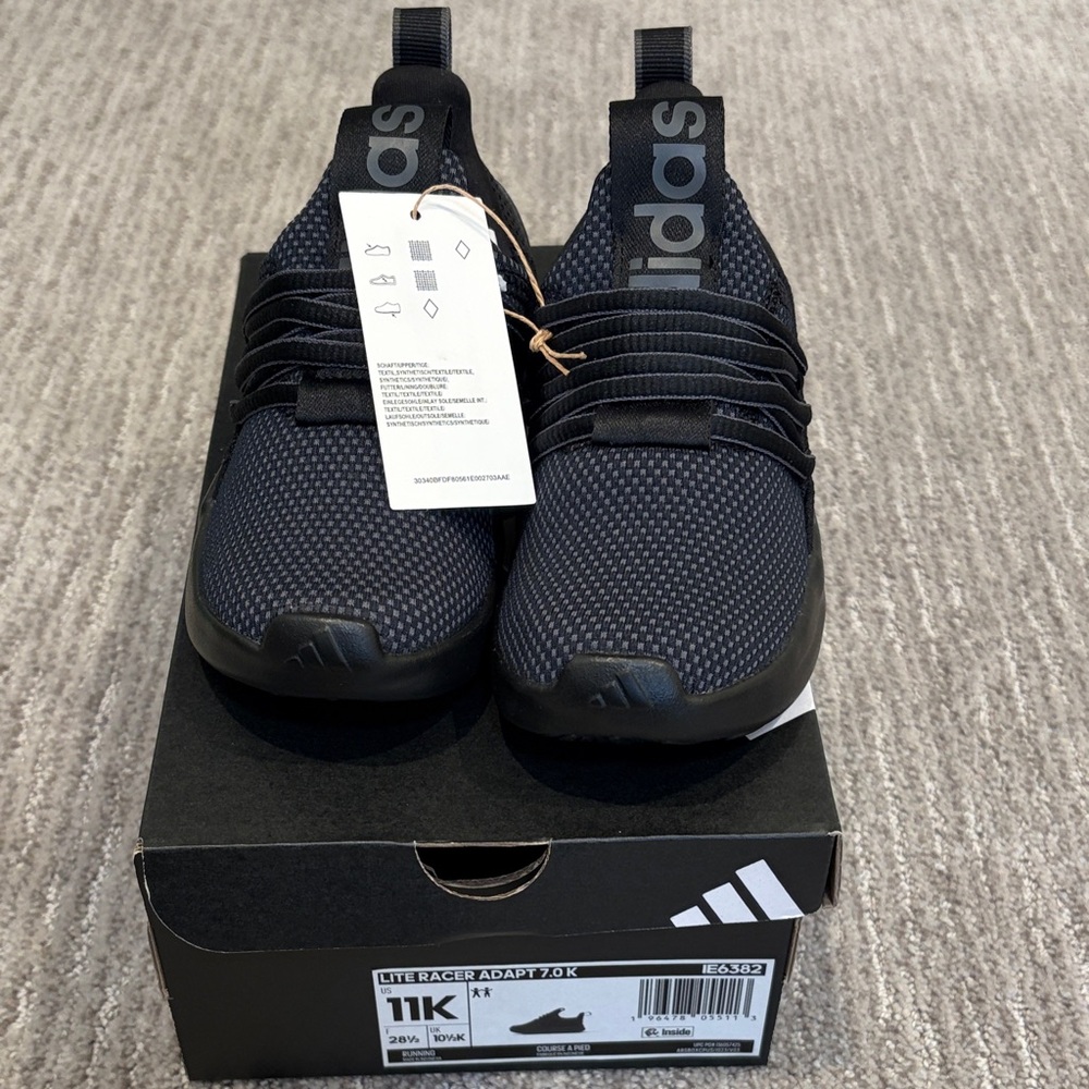 NIB Adidas Lite Racer Adapt Kids 11K